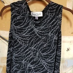 Bkack and white  blouse